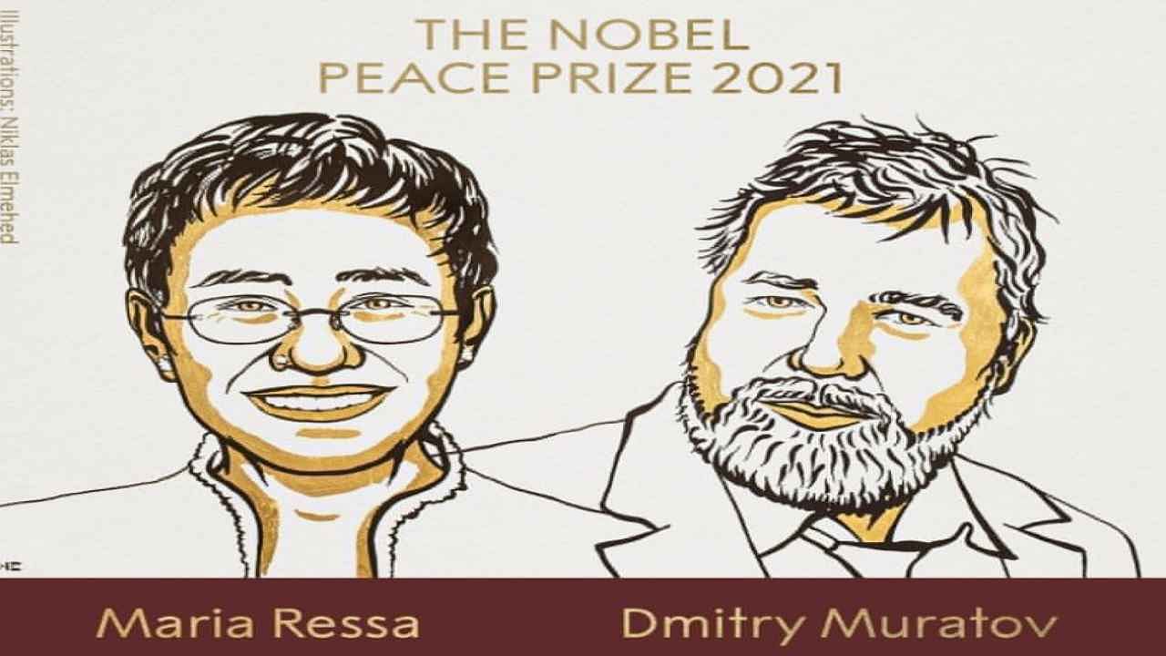 Le Prix Nobel de la paix 2021 décerné aux journalistes Maria Ressa et Dimitri Muratov