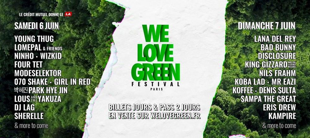 We Love Green festival prévu du 3 au 7 juin sur internet